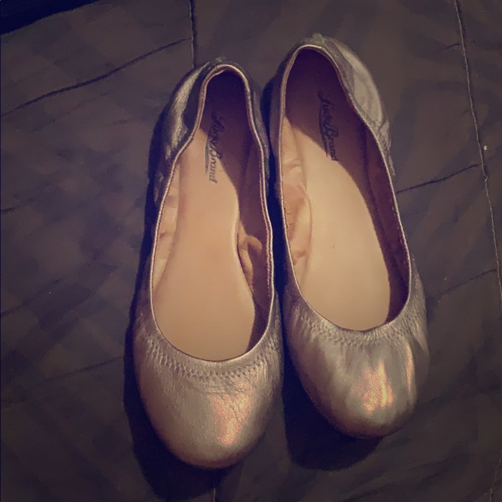 Lucky Brand Pewter Ballet Flats